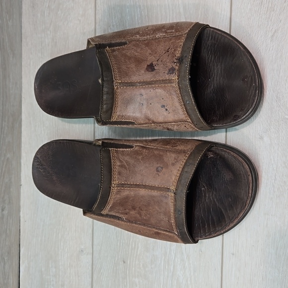 SAS Mens Voyage Leather Wedge Sandals Slide  shoes sz 10.5M - Picture 4 of 15